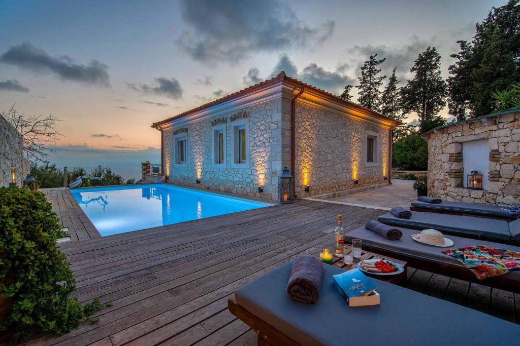 Πισίνα στο ή κοντά στο Villa Lithos