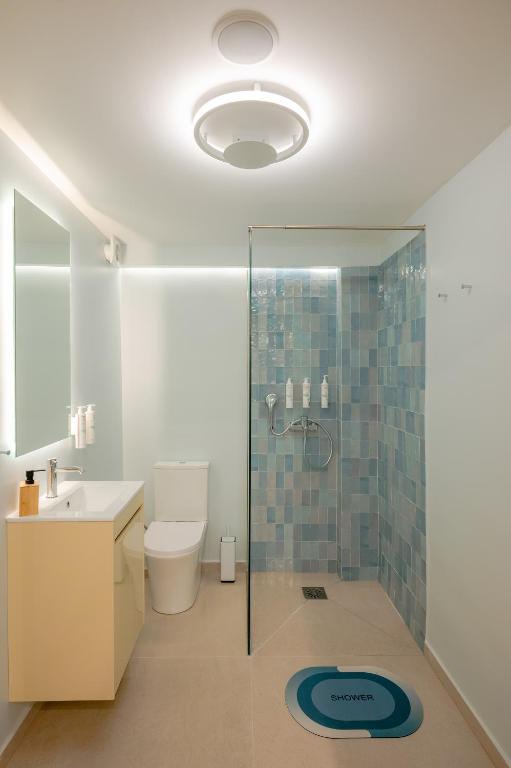 Koupelna v ubytování Apeiron Athena Residences