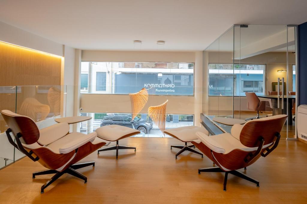 Posezení v ubytování Apeiron Athena Residences