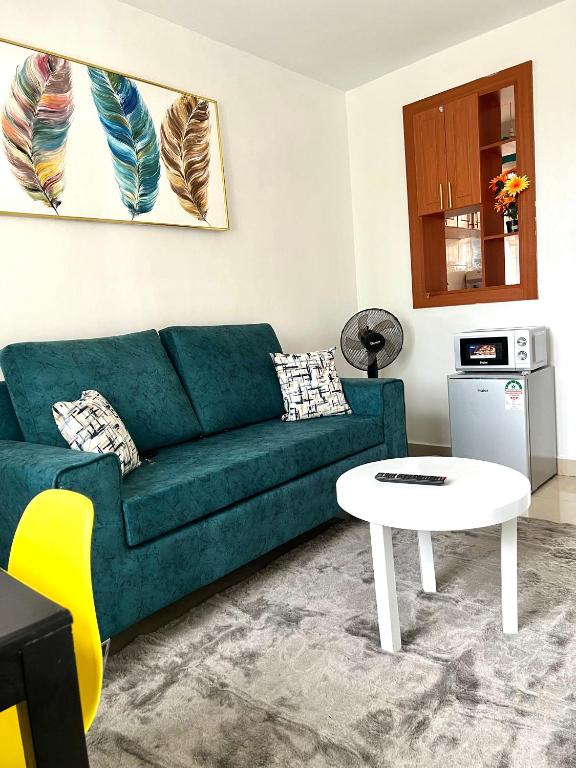 Posezení v ubytování Dees apartment Milimani - Fast Wifi & Secure Parking