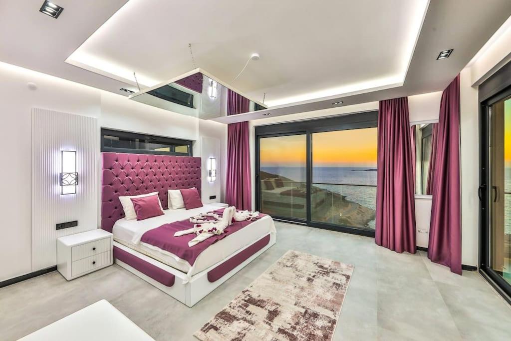 Postel nebo postele na pokoji v ubytování Villa Sea Garden Kaş