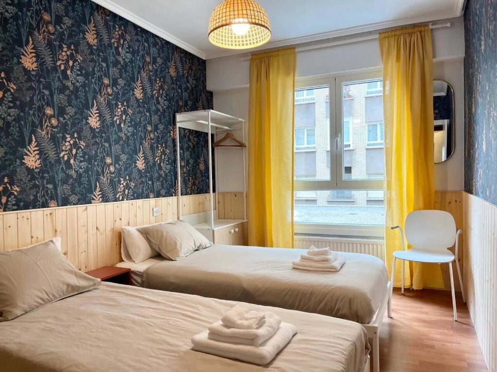 Ένα ή περισσότερα κρεβάτια σε δωμάτιο στο Apartamento amplio y luminoso