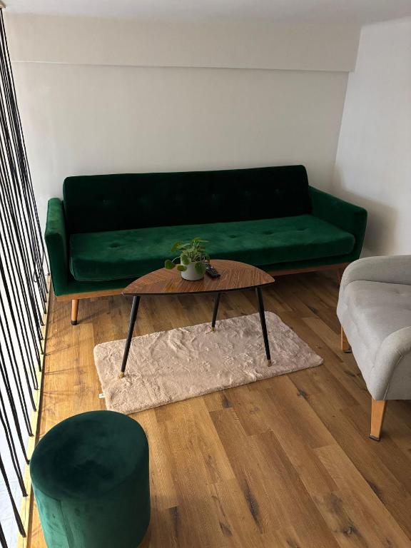 Posezení v ubytování SheSpace Apartrooms