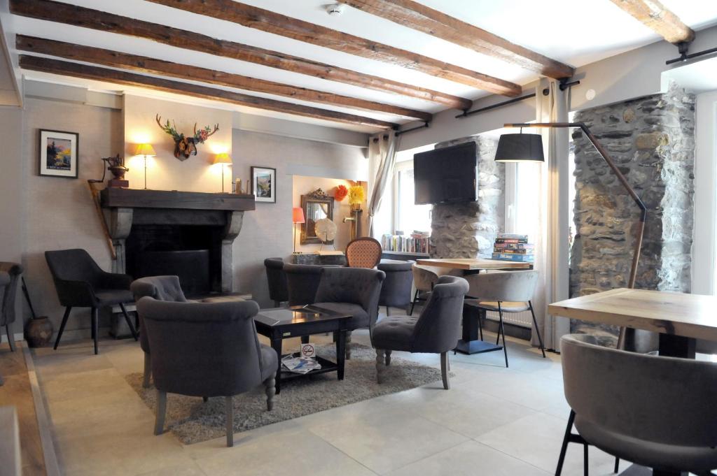 Posezení v ubytování Hôtel d'Angleterre