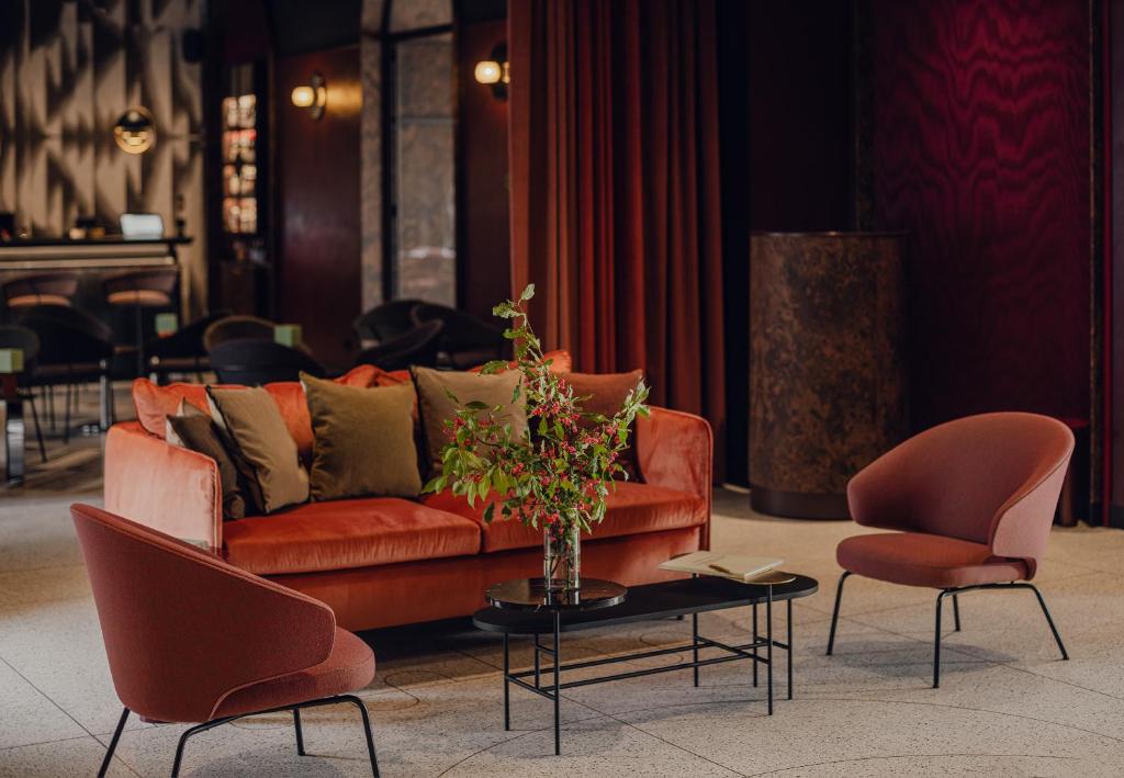 Posezení v ubytování Flaner Hotel, WorldHotels Crafted