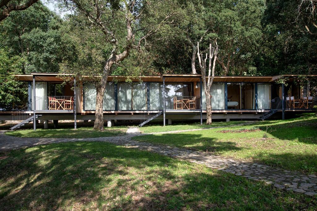 Zahrada ubytování Wood Mood Lodges