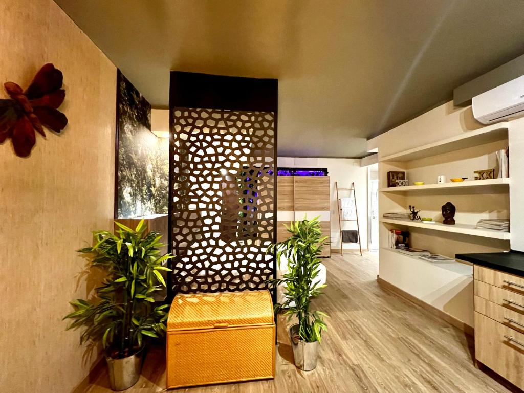 Kuchyň nebo kuchyňský kout v ubytování Tropical Loft