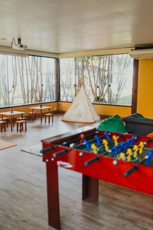 Biliár nebo kulečník v ubytování Hotel Nacional Inn Angra dos Reis