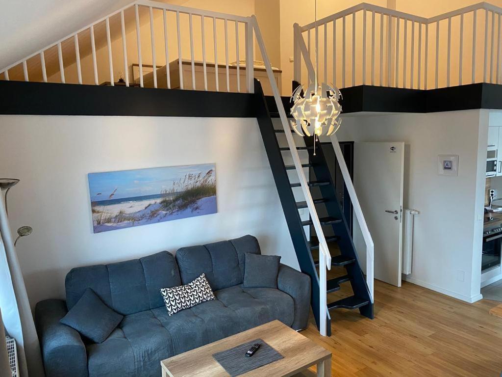Posezení v ubytování Hafenapartments-Aurich