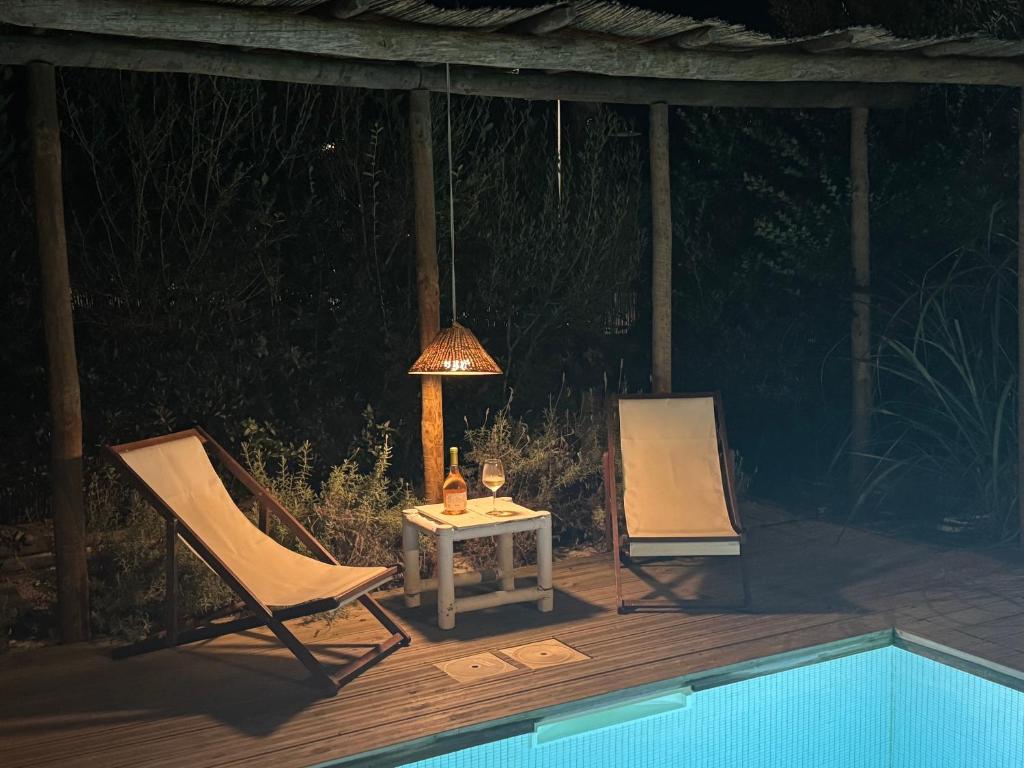 Bazén v ubytování Casa Azul Comporta nebo v jeho okolí