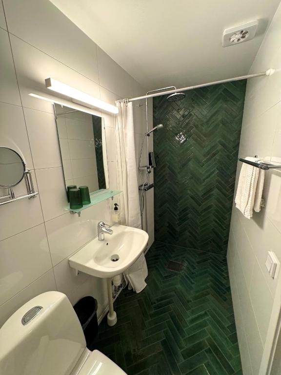 Koupelna v ubytování Hotel Jämteborg