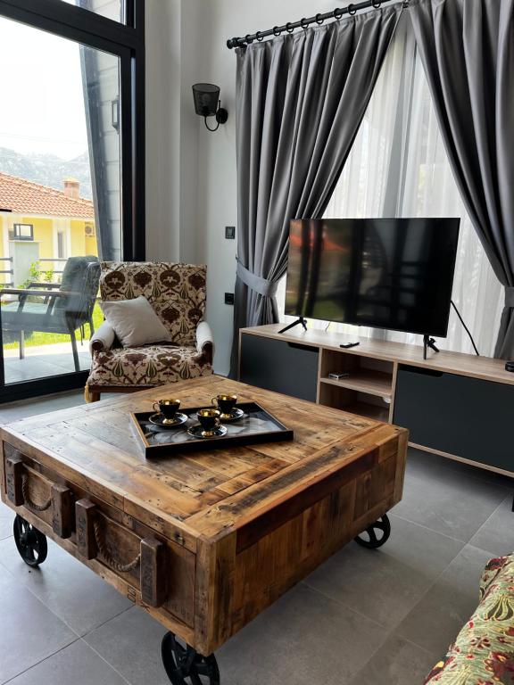 Posezení v ubytování Black Pearl Private Detached Villa with pool & Seaview