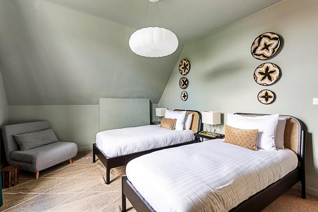Postel nebo postele na pokoji v ubytování Stylish Boutique Apartment