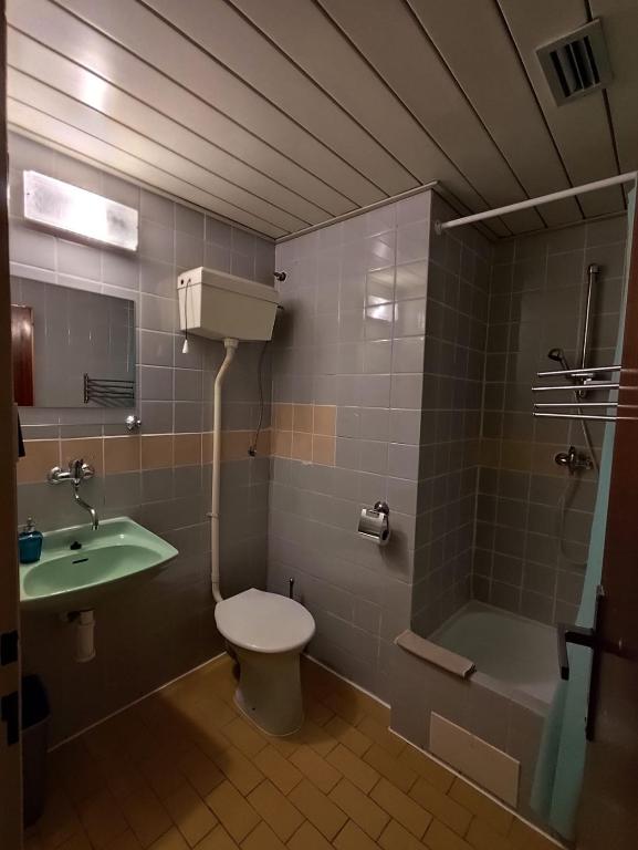 Koupelna v ubytování Horský Hotel Kubát