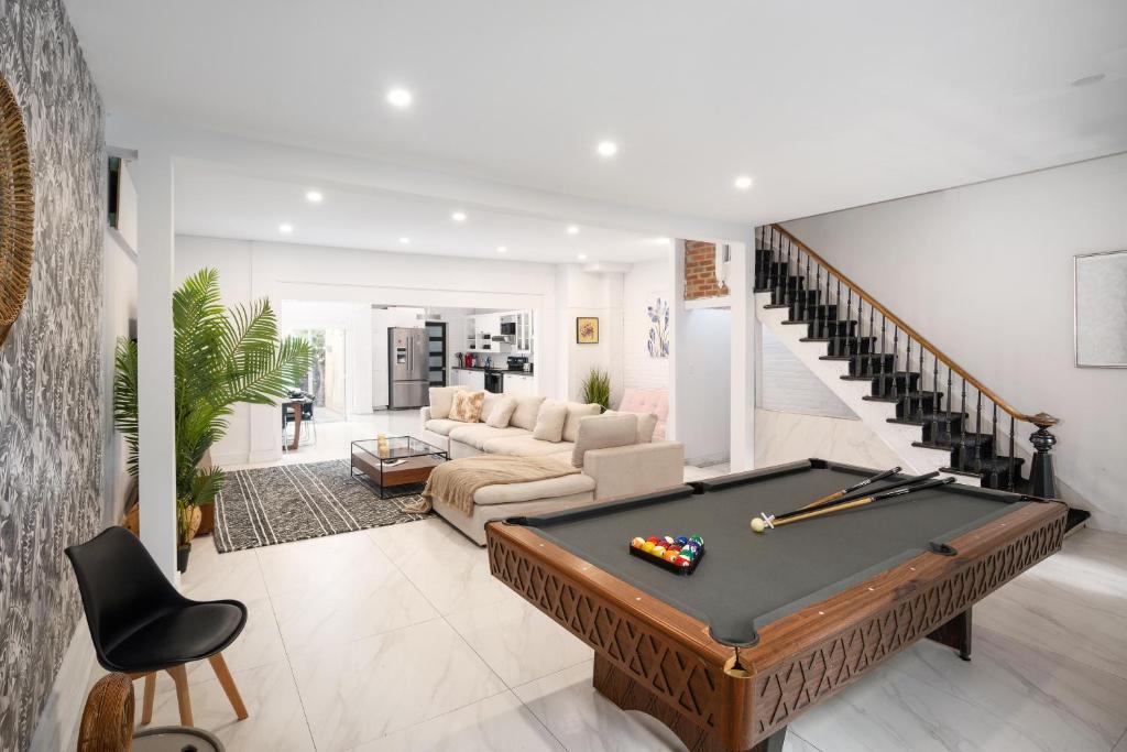 Et opholdsområde på Maison Tiffany- Downtown