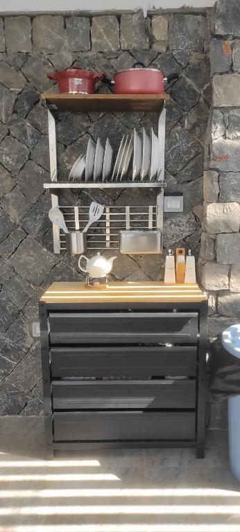 Kuchyň nebo kuchyňský kout v ubytování استراحة دهجان Dehjan chalet