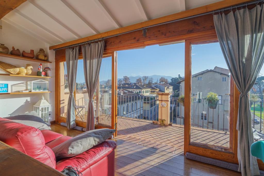 Balkón alebo terasa v ubytovaní TERRAZZA COCCODE' spazioso con vista mozzafiato!