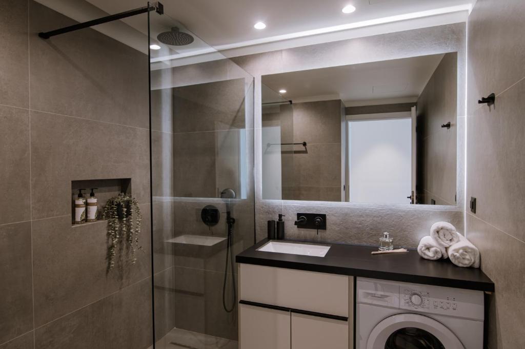 Koupelna v ubytování Kleopatra Homes