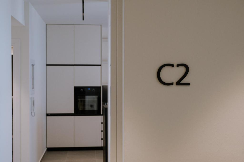 Kuchyň nebo kuchyňský kout v ubytování Kleopatra Homes