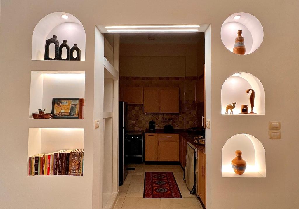 Kuchyň nebo kuchyňský kout v ubytování Dar Lina Guesthouse Luxor