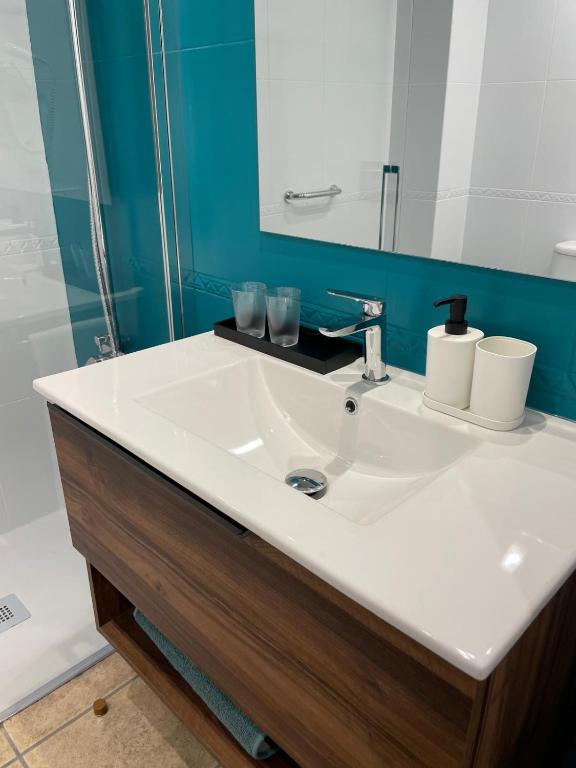 Koupelna v ubytování HOTEL ORENETA - Gironella