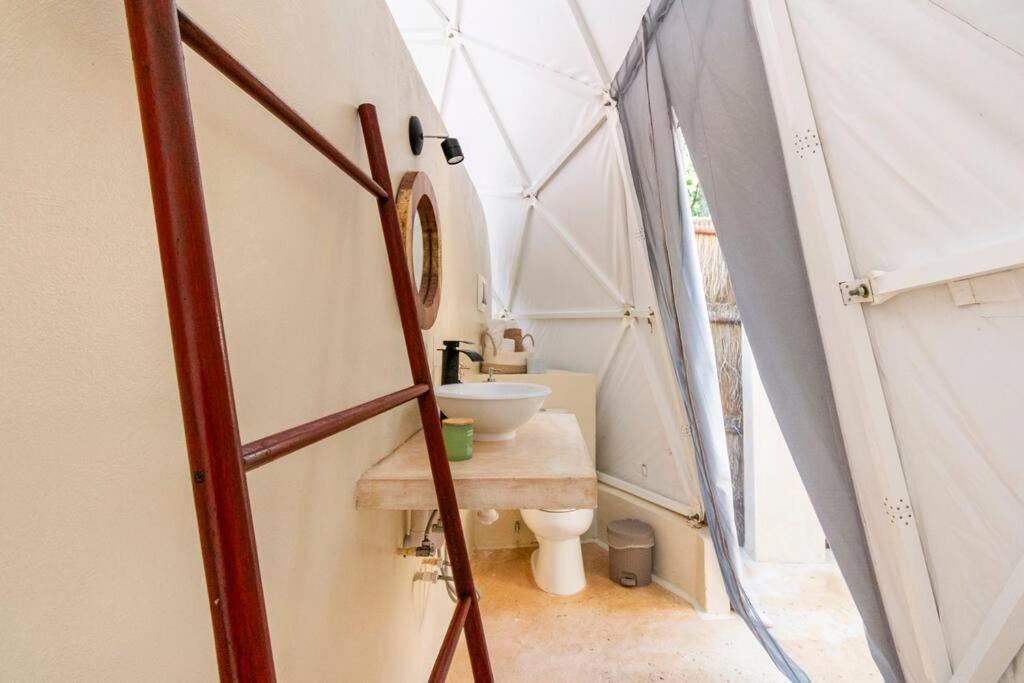 Koupelna v ubytování Glamping Mayan Glam