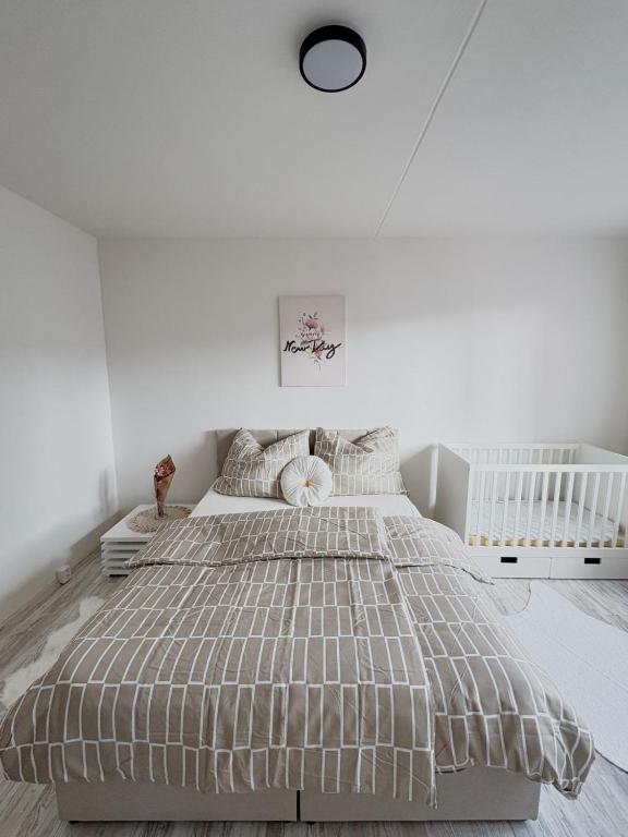 Postel nebo postele na pokoji v ubytování apartmán Sirka Sušice