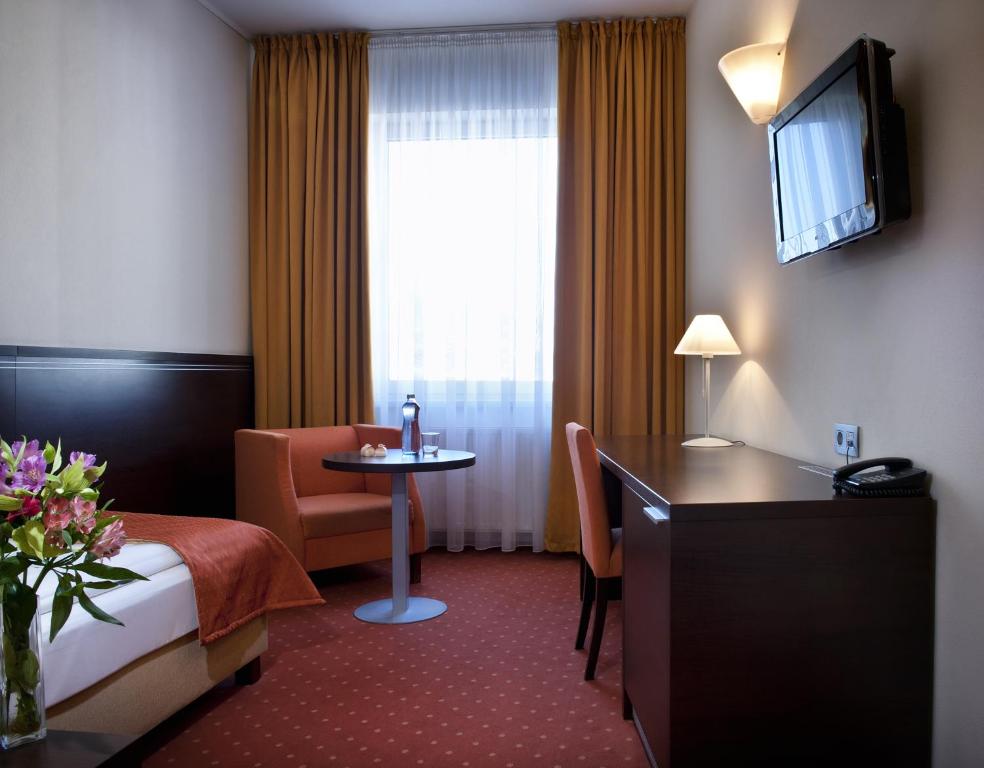 TV a/nebo společenská místnost v ubytování Hotel Tatra