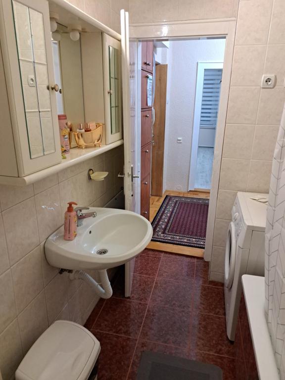 Koupelna v ubytování Apartman Dream M Zaječar