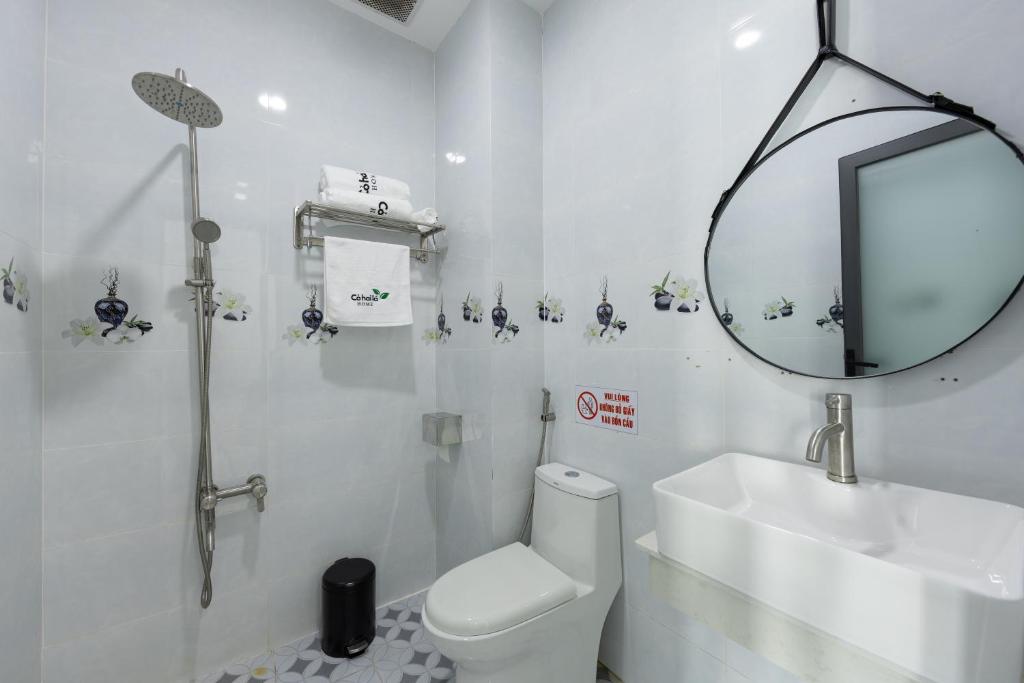 Koupelna v ubytování Cỏ Hai Lá Homestay