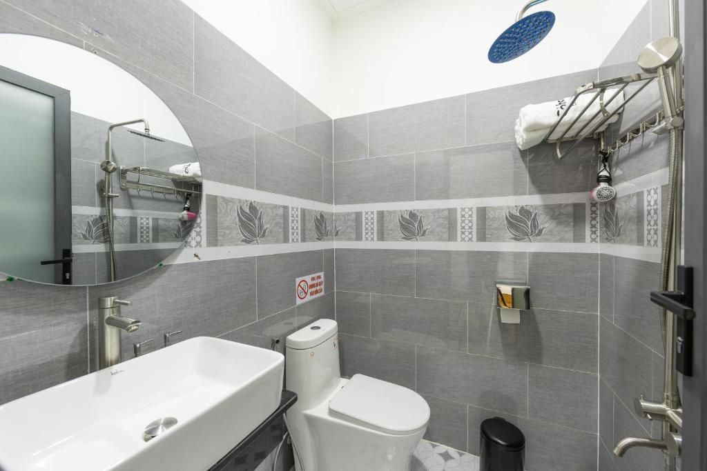 Koupelna v ubytování Cỏ Hai Lá Homestay