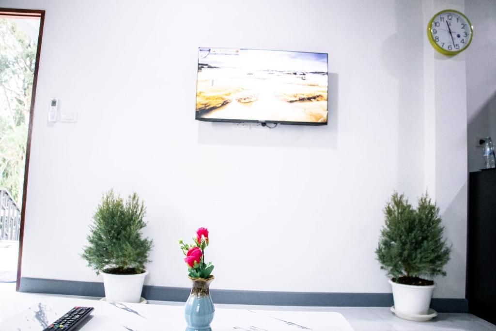 TV a/nebo společenská místnost v ubytování Relax home