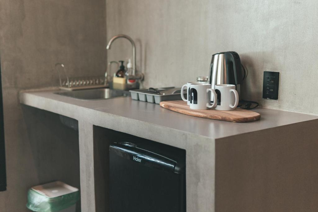 Kuchyň nebo kuchyňský kout v ubytování A-Lofts Sea Studio 2 Central & Stylish