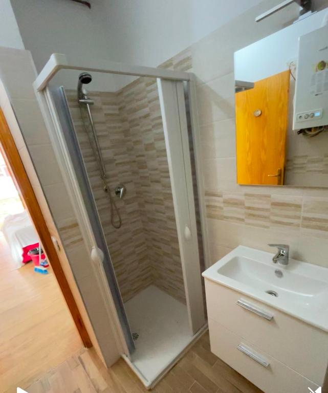 Koupelna v ubytování Appartamento in residence Ovindoli