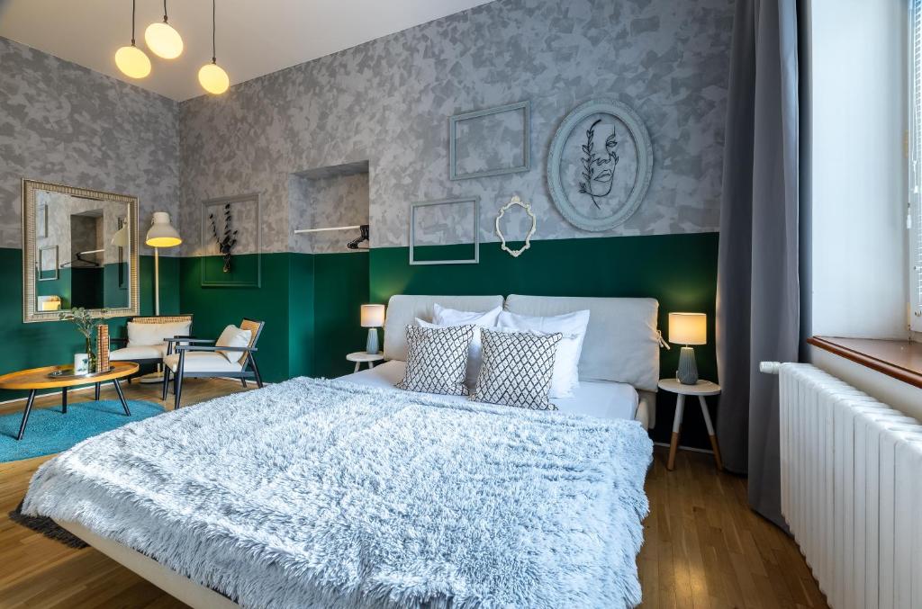 Postel nebo postele na pokoji v ubytování Apartment Ruska