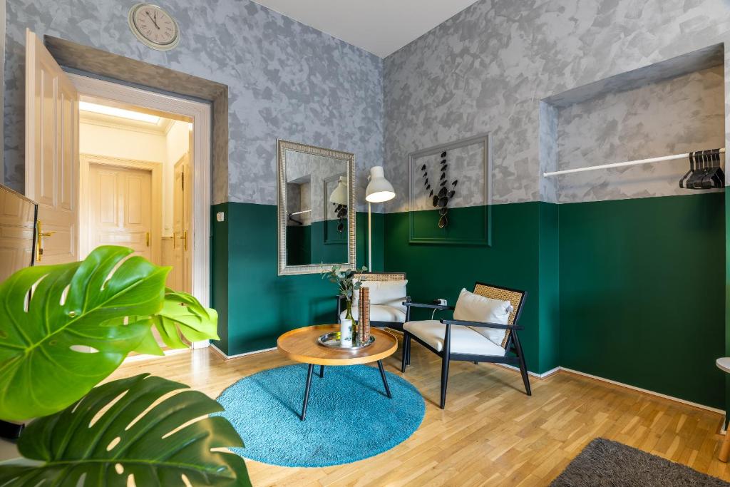 Posezení v ubytování Apartment Ruska