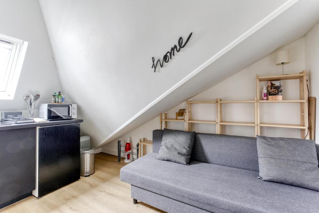 Posezení v ubytování Studio Home Blanc - Au coeur de Vincennes