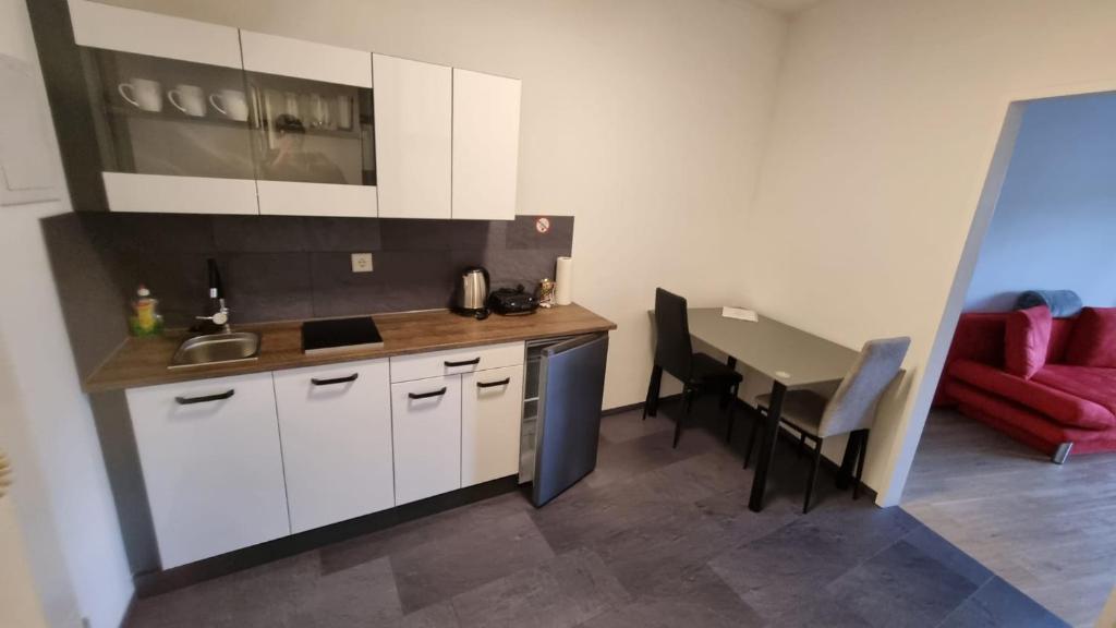Kuchyň nebo kuchyňský kout v ubytování Apartment- Zimmer Pernter