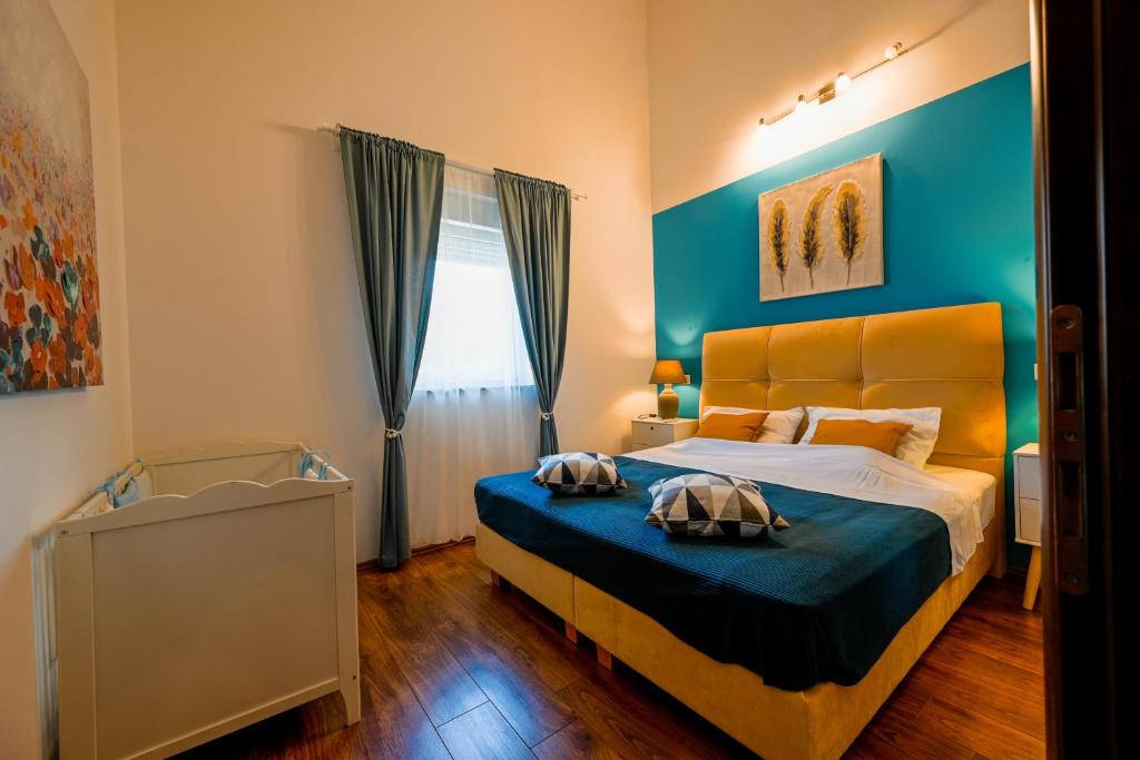 Postel nebo postele na pokoji v ubytování Villa Margherita