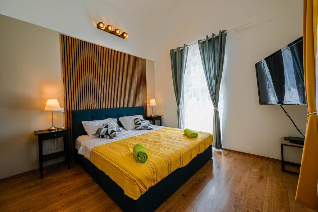 Postel nebo postele na pokoji v ubytování Villa Margherita