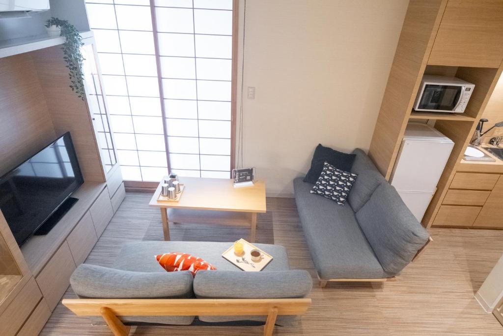 Kuchyň nebo kuchyňský kout v ubytování ORI Kyoto
