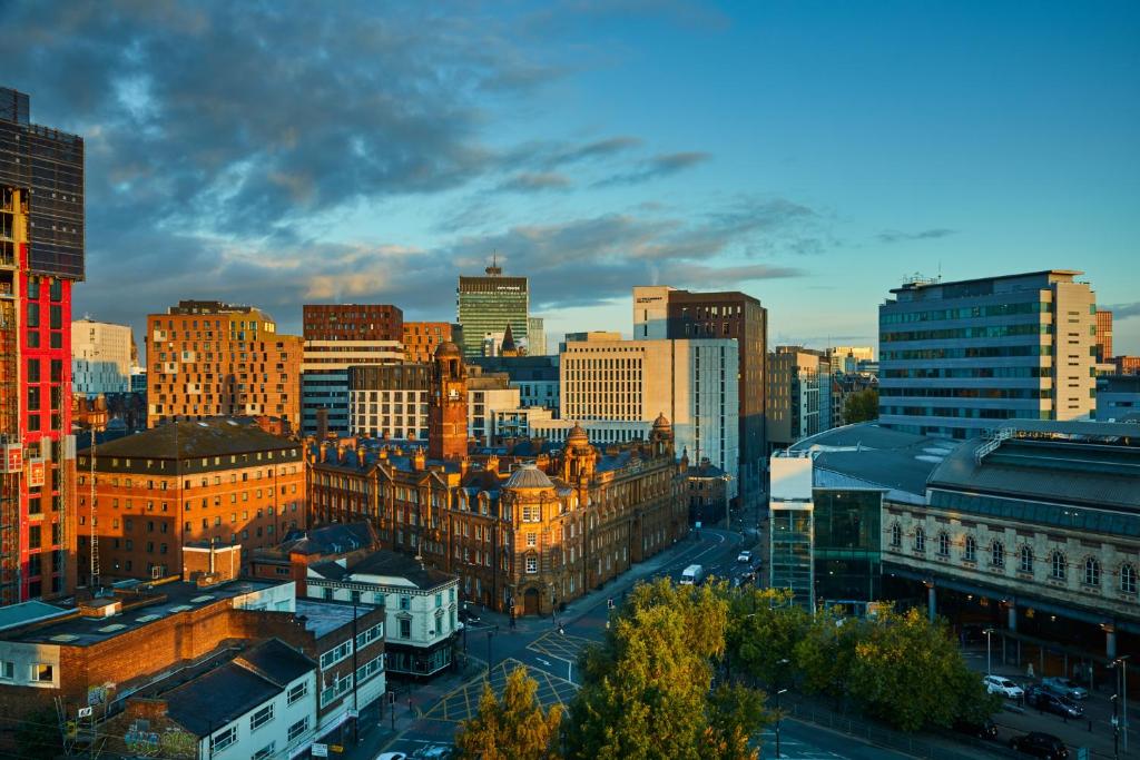Nespecifikovaný výhled na destinaci Manchester nebo výhled na město při pohledu z hotelu
