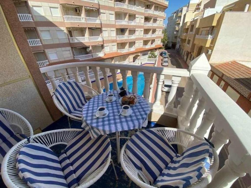 Balkón nebo terasa v ubytování Acogedor apartamento a 200 m de la playa