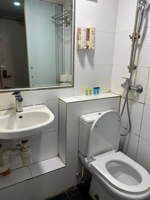 Koupelna v ubytování 奧地利賓館 Chill House Motel