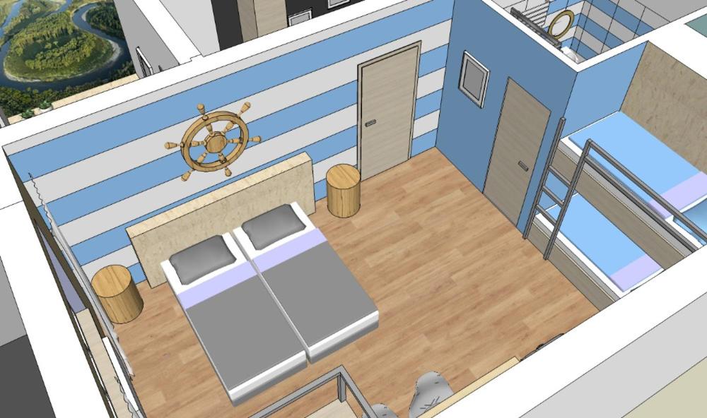 Půdorys ubytování Apartmány Petrov, Baťův kanál