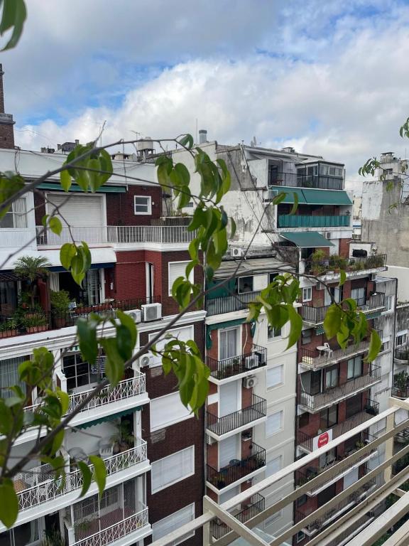 a view of a building with balconies at Arenales 2111 Recoleta in Buenos Aires