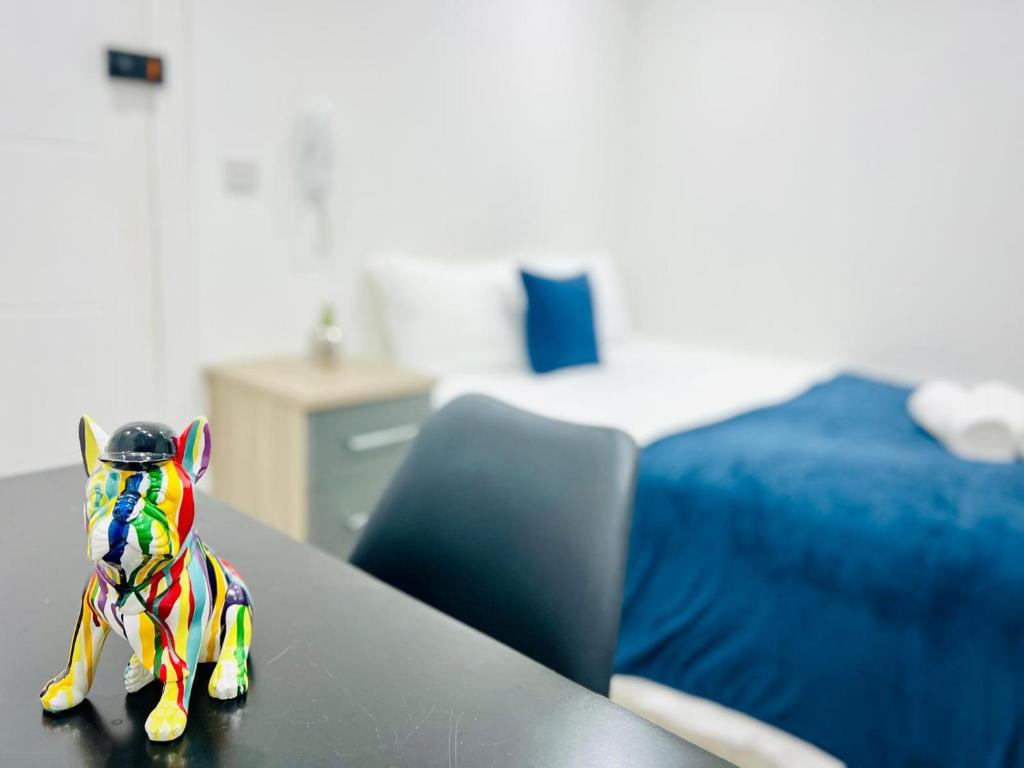 Postel nebo postele na pokoji v ubytování Central London Flats, perfect location to visit London!