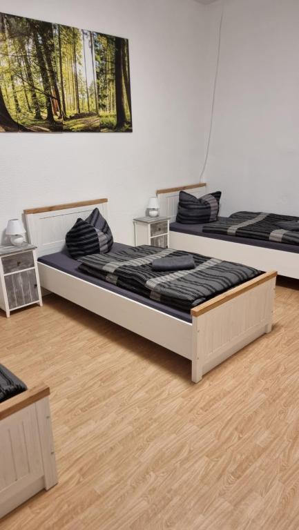 Posezení v ubytování Monteurwohnung 1 Bitterfeld