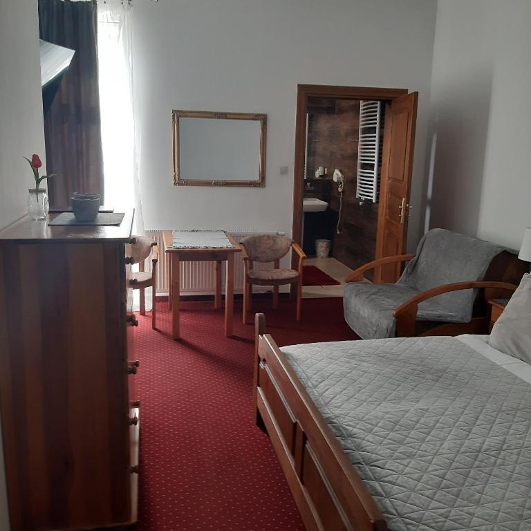 Postel nebo postele na pokoji v ubytování Hotel Polak