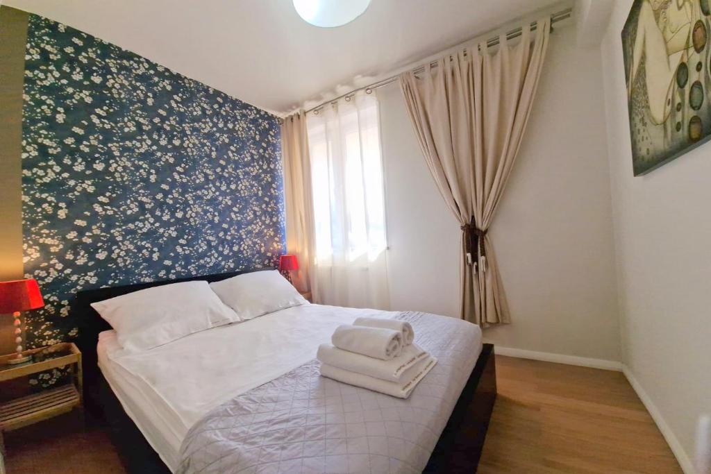 Posteľ alebo postele v izbe v ubytovaní Lux Apartment Art
